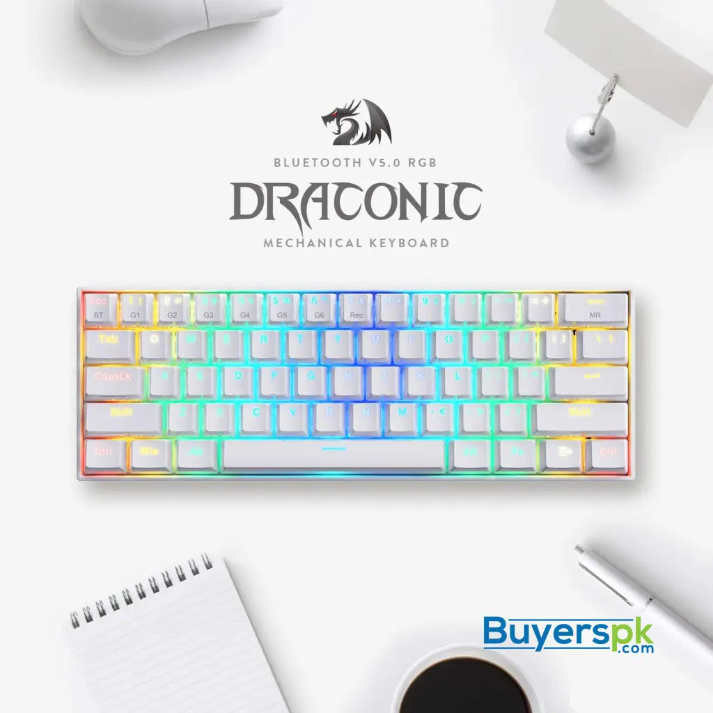 Redragon K530w Draconic Rgb Wireless Mechanical Keyboard White - Price in Pakistan Redragon K530w Draconic Rgb Wireless Mechanical Keyboard White - Price in Pakistan